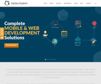 Solutionanalysts.com(Enterprise Web & Mobile App Development Company) Screenshot