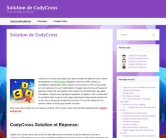 Solutioncodycross.net(Solution de CodyCross) Screenshot