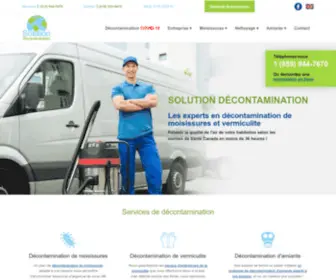 Solutiondecontamination.ca(Décontamination) Screenshot