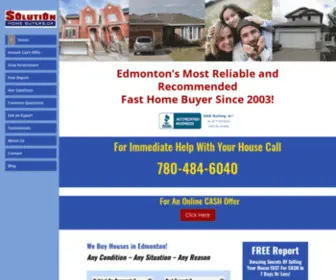 Solutionhomebuyers.ca(We Buy Houses Edmonton) Screenshot