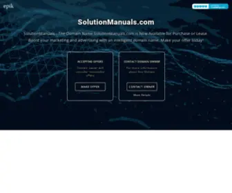 Solutionmanuals.com(Math) Screenshot