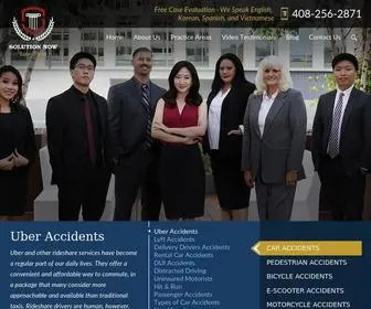 Solutionnowlawfirm.com(Campbell auto accident lawyer Jimin Oh of Solution Now Law Firm) Screenshot
