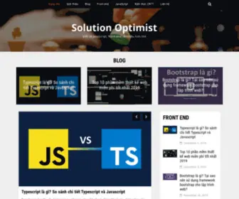 Solutionoptimist.com(The Solution Optimist) Screenshot
