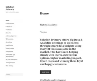 Solutionprimary.com(Solution Primary) Screenshot