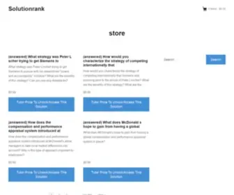 Solutionrank.com(Store) Screenshot