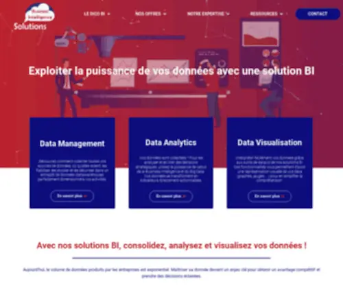 Solutions-Business-Intelligence.fr(Solutions Business Intelligence vous accompagne dans tous vos projets BI) Screenshot