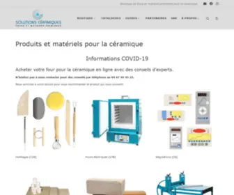 Solutions-Ceramiques.com(Achat en ligne de fours pour poterie) Screenshot