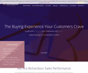 Solutionselling.com(Richardson Sales Performance Training Company) Screenshot