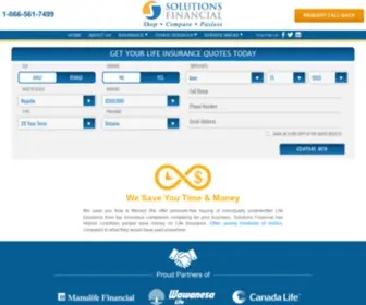 Solutionsfinancial.ca(Solutions Financial) Screenshot