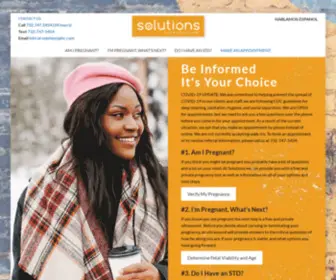 Solutionshpc.com(Solutions Health & Pregnancy Center) Screenshot