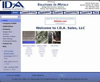 Solutionsinmetals.com(IDA INC) Screenshot
