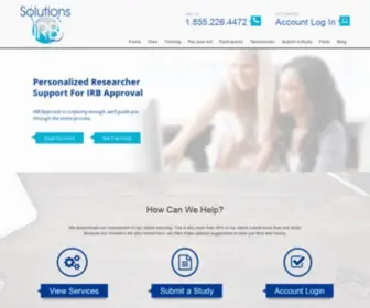 Solutionsirb.com(Solutions IRB) Screenshot