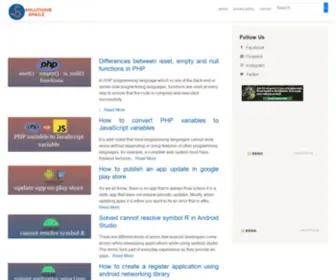 Solutionspacenet.com(Solutions Space) Screenshot
