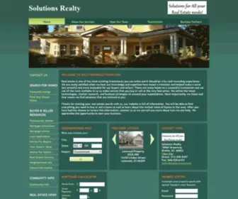 Solutionsrealtynow.com(Solutions Realty) Screenshot