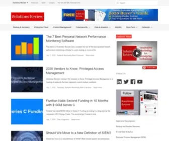 Solutionsreview.com(Solutions Review Technology News and Vendor Reviews) Screenshot