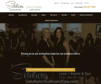 Solutionsstudioandspa.com(Solutions Studio & Spa) Screenshot