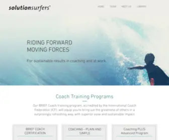 Solutionsurfers.com(ICF accredited coach training) Screenshot