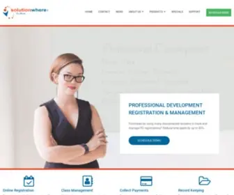 Solutionwhere.com(More than Just Online Course Registration Software) Screenshot