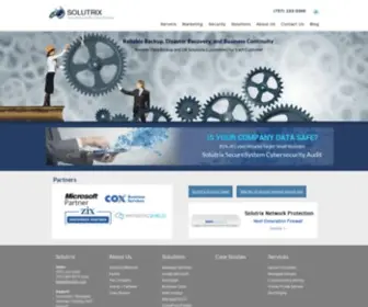 Solutrix.com(Solutrix is a leading software company) Screenshot