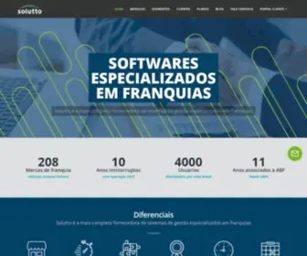 Solutto.com.br(Software ERP especializado em franquias) Screenshot