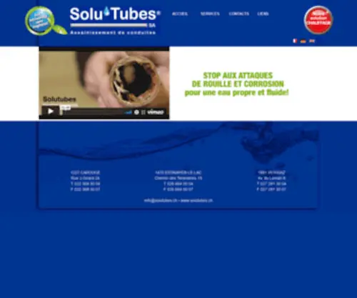 Solutubes.ch(Bienvenue I Solu’Tubes) Screenshot