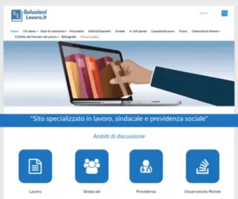 Soluzionilavoro.it(Sito specializzato in lavoro) Screenshot