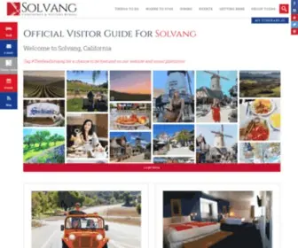 Solvangusa.com(Official Visitor Guide for Solvang in the Santa Ynez Valley) Screenshot