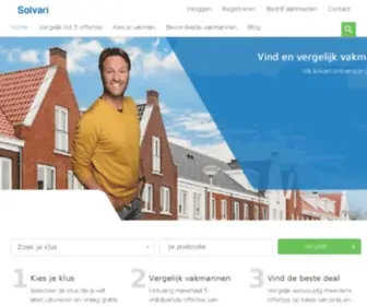 Solvari.nl(Vergelijk vakmannen voor al je klussen) Screenshot