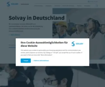 Solvay.de(Moderne Werkstoffe und Spezialchemikalien) Screenshot