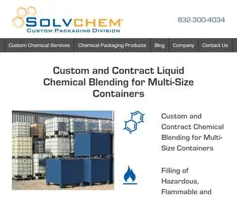 SolvChemcustompack.com(Chemical Packaging Company) Screenshot