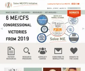 SolvecFs.org(Solve ME/CFS initiative) Screenshot