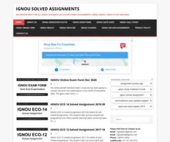 Solvedignouassignments.com(IGNOU Solved Assignments) Screenshot