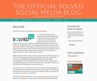 Solvedsocial.blog(The Official Solved Social Media Blog) Screenshot
