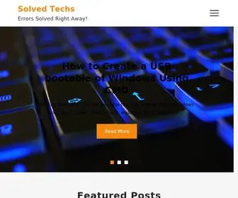 Solvedtechs.com(Solved Techs) Screenshot