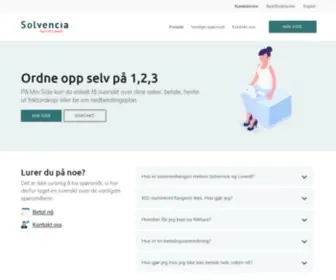 Solvencia.no(Forside) Screenshot