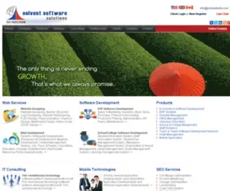 Solventindia.com(Software Development in Hyderabad) Screenshot