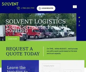 Solventlogistics.com(Freight Transportation and Logistics) Screenshot