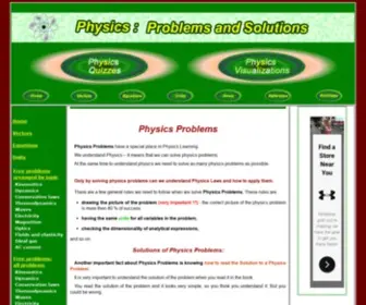 Solvephysics.com(Physics Problems) Screenshot