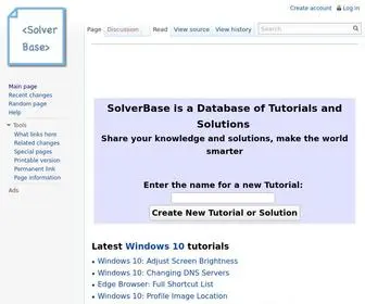 Solverbase.com(Solverbase) Screenshot