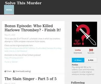 Solvethismurder.com(Solve This Murder) Screenshot