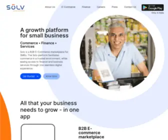 Solvezy.com(Solv B2B platform) Screenshot