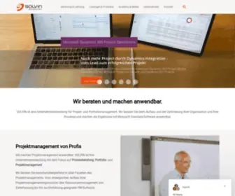 Solvin.com( Ihre Experten für Projektmanagement Beratung) Screenshot