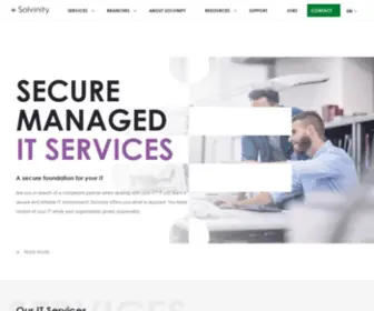 Solvinity.com(Secure Managed IT Services) Screenshot