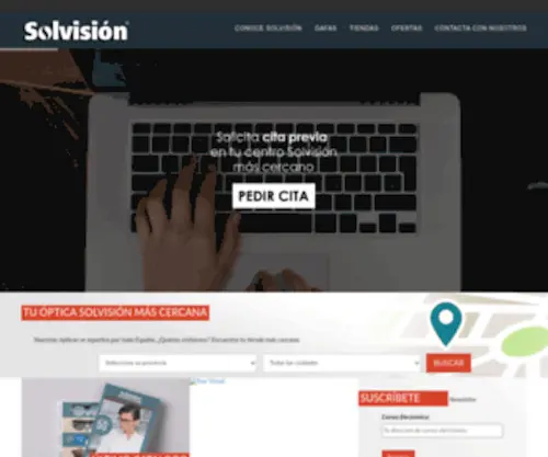 Solvision.com(Ópticas Solvisión) Screenshot