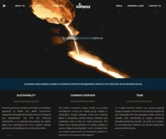 Solwaygroup.com(Private international mining and metals group located in Switzerland) Screenshot