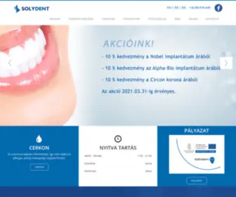 Solydent.hu(Fogászat) Screenshot