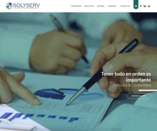 Solyserv.com(Soluciones y Servicios Contables) Screenshot