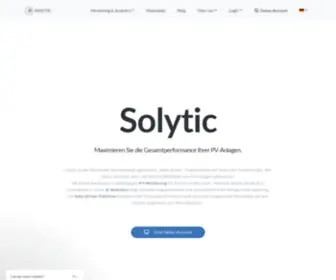 Solytic.com(Maximize profitability of your solar PV) Screenshot