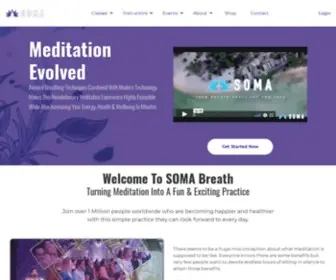 Somabreath.com(SOMA Breath) Screenshot