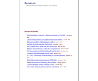 Somacon.com(Somacon Weblog) Screenshot